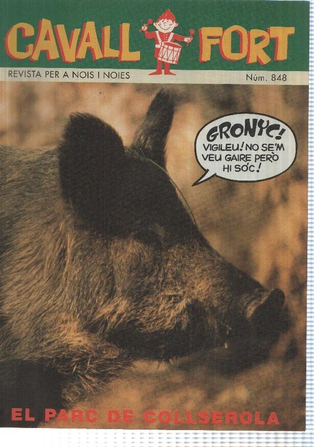 Revista Cavall Fort: num 848 (nov 1997) - Histories blanc i negre: El princep i el captaire (II), divulgacio: El Parc de Collserola (I)