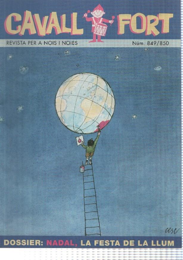Revista Cavall Fort: num 849-850 (des 1997) - Dossier: Nadal la festa de la llum, narracio: Exploracio Espacial