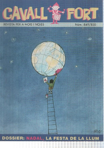 Revista Cavall Fort: num 849-850 (des 1997) - Dossier: Nadal la festa de la llum, narracio: Exploracio Espacial