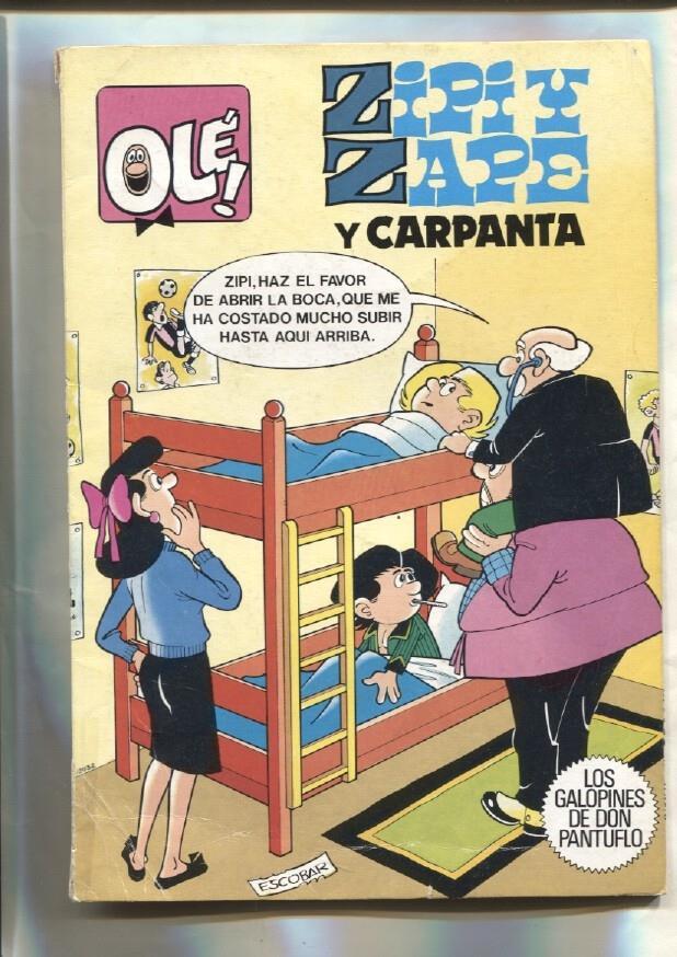 Coleccion Ole Zipi y Zape numero 255: Los galopines de Don Pantuflo + Carpanta