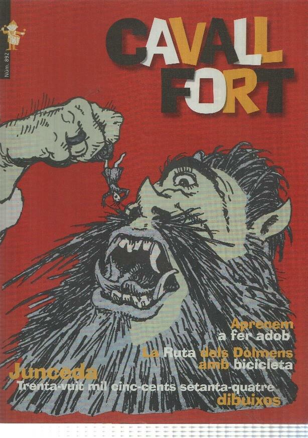 Revista Cavall Fort: num 892 (set 99) - Portada: Junceda (El gegant Verlihua), bicicleta: Els dolmens de la vall de Cabo