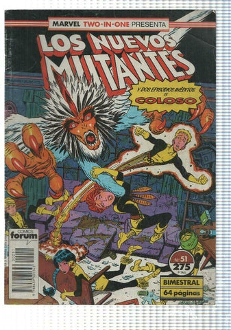 Marvel, forum: Los Nuevos Mutantes num 51 Bimestral 64 paginas - Caceria de Carroñero