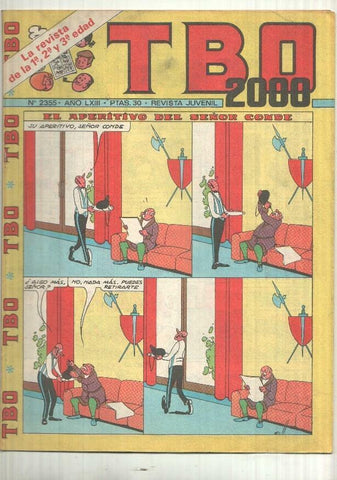 Revista TBO 2000 num 2355 año LXIII - Casimiro Notevi agente del TBI, Anibal el Indomito