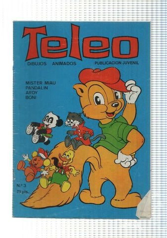 Revista: Teleo num 03 - Pandalin un vuelo especial, Boni la pistola atomica, Mister Miau