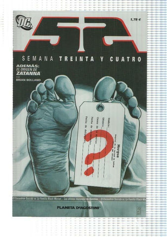 DC, Planeta: 52 Semana 34 (Johns, Morrison) - Tendencias Suicidas. El origen de Zatanna