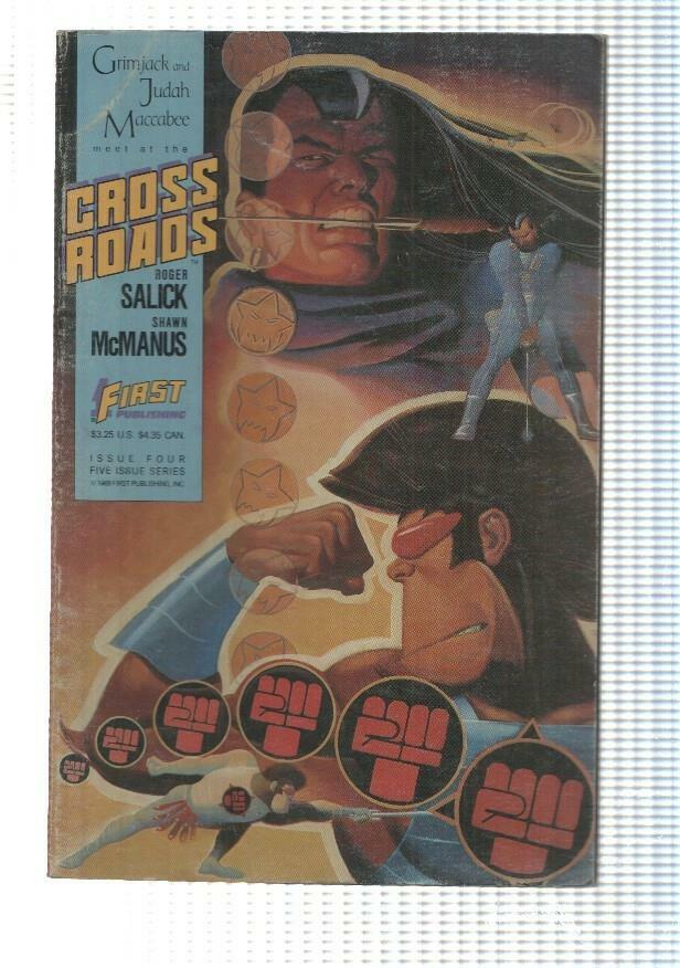 First Comics: Crossroads vol. 1 num 4 (oct 1988) - Grimjack and Judah Maccabee