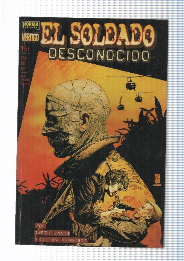 Coleccion  Vertigo 059, Norma: El Soldado Desconocido num. 1 de 2 (1998). Garth Ennis y Plunkett