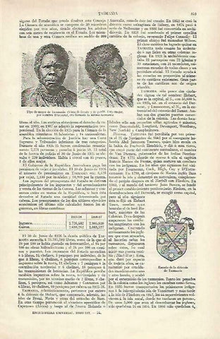 LAMINA ESPASA 33496: Mujer de Tasmania