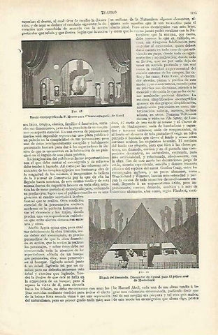 LAMINA ESPASA 33542: Boceto de F. Menzio para L'heure espagnole de Ravel