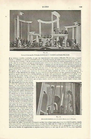 LAMINA ESPASA 33541: Escena de El Bosque en el teatro Meyerhold