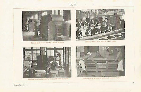 LAMINA ESPASA 33525: Fabrica de te en Japon y Sri Lanka