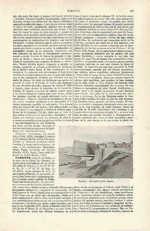 LAMINA ESPASA 33452: Castillo de Saint Angelo en Tarento, Italia