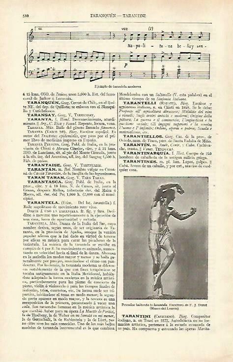LAMINA ESPASA 33442: Partitura de tarantela moderna