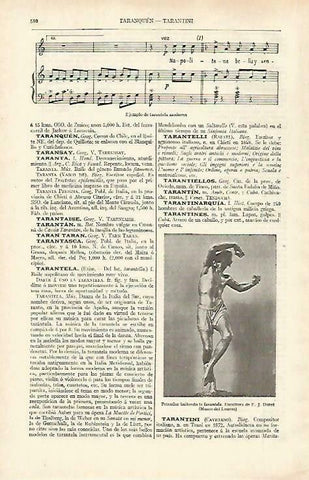 LAMINA ESPASA 33442: Partitura de tarantela moderna