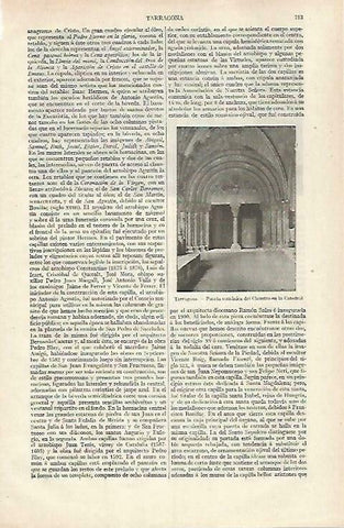 LAMINA ESPASA 33473: Puerta romanica de la Catedral de Tarragona
