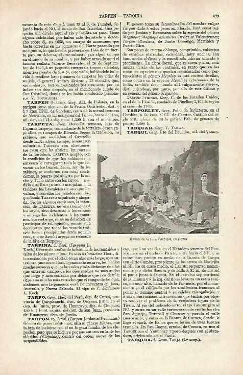 LAMINA ESPASA 33461: Ruinas de la roca Tarpeya en Roma