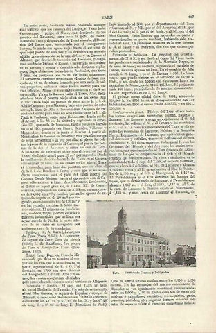 LAMINA ESPASA 33460: Edificio de Correos en Tarn, Francia