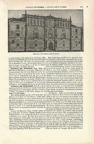 LAMINA ESPASA 33648: Colegio Mayor de San Ildefonso en Alcala de Henares