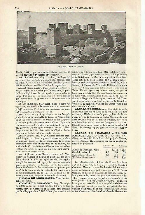 LAMINA ESPASA 33647: Castillo de Alcala de Guadaira