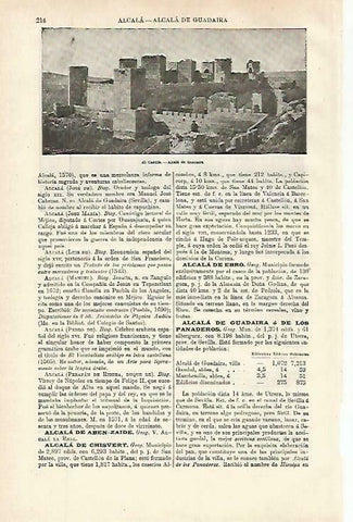 LAMINA ESPASA 33647: Castillo de Alcala de Guadaira