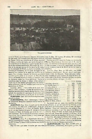 LAMINA ESPASA 33646: Vista general de Albuñuelas, Granada