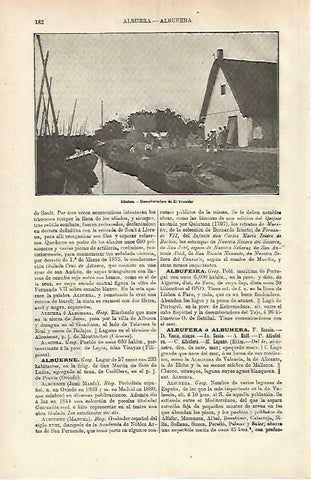 LAMINA ESPASA 33644: Desembarcadero de El Tremolar en la Albufera de Valencia