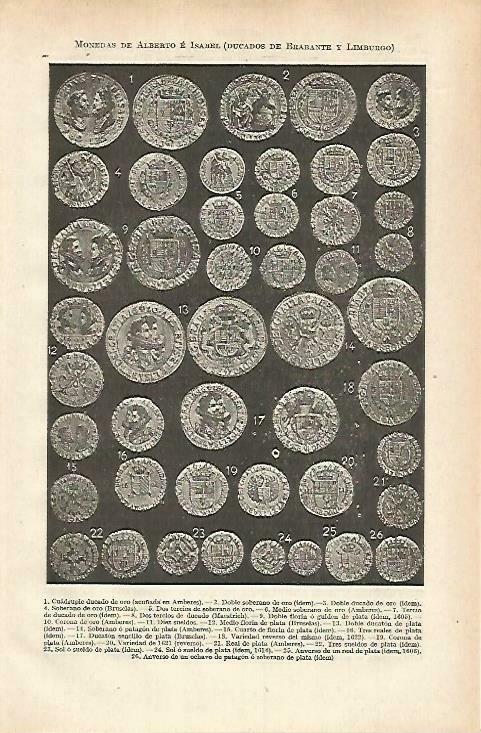 LAMINA ESPASA 33636: Monedas de los Ducados de Brabante y Limburgo