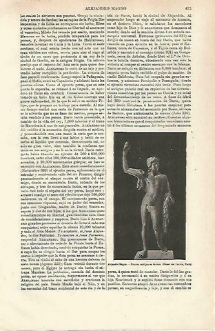 LAMINA ESPASA 33681: Estatua de bronce de Alejandro Magno