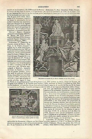 LAMINA ESPASA 33676: Monumento a Alejandro II en Roma