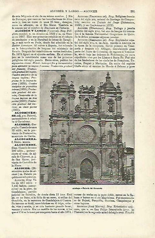 LAMINA ESPASA 33661:Monasterio de Alcobaça