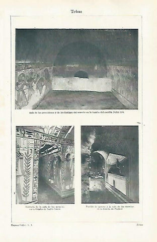 LAMINA ESPASA 33579: Tumba de Tebas, Egipto