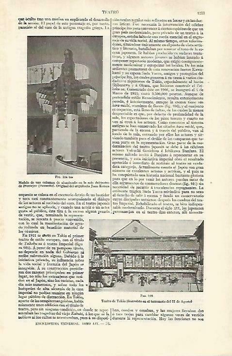 LAMINA ESPASA 33564: Teatro de Tokio