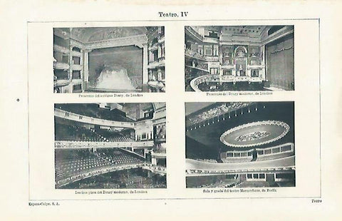 LAMINA ESPASA 33563: Teatro Drury de Londres y Marmorhaus de Berlin