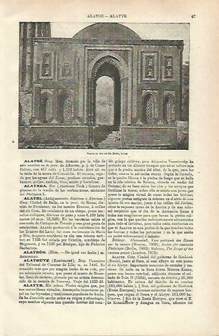 LAMINA ESPASA 33619: Puerta de Ala-ud-din en Delhi, India