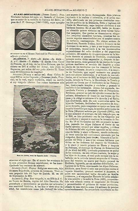 LAMINA ESPASA 33617: Boca de Alarice en Francia