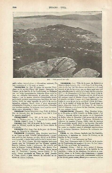 LAMINA ESPASA 33600: Valle del Teis