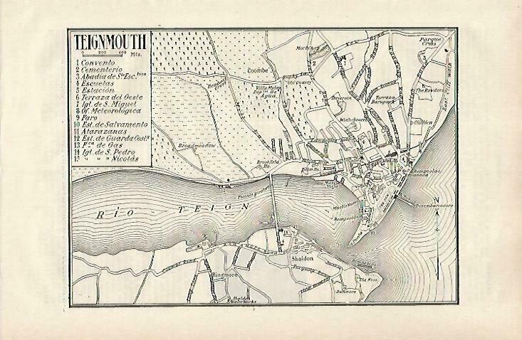 LAMINA ESPASA 33599: Plano de Teignmouth