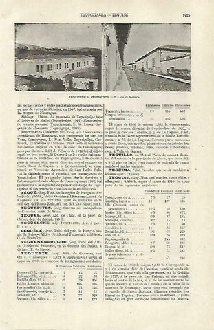LAMINA ESPASA 33593: Penitencieria y Casa de Moneda de Tegucipalga, Honduras