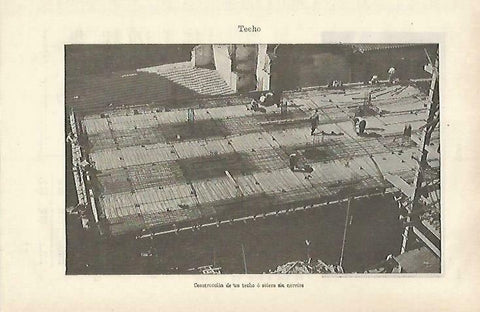 LAMINA ESPASA 33589: Construccion de un techo