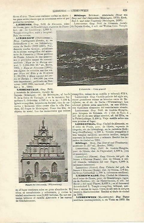 LAMINA ESPASA 33255: Palacio de Liebenstein, Alemania