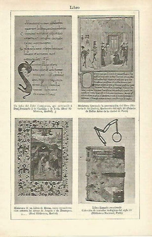LAMINA ESPASA 33240: Liber Canticorum, Historia de Alejandro, Libro de Horas y Libro encadenado