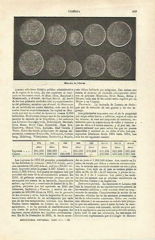 LAMINA ESPASA 33233: Monedas de Liberia