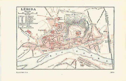 LAMINA ESPASA 33194: Plano de Lerida