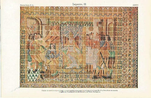 LAMINA ESPASA 33180: Azulejos de la Batalla de Lepanto en Valls, Tarragona