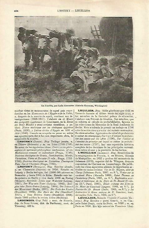 LAMINA ESPASA 33227: La Familia, por Lhermitte