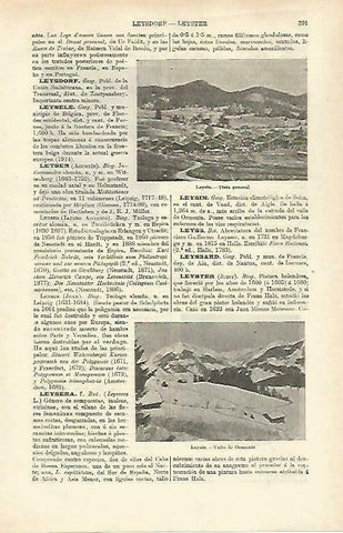 LAMINA ESPASA 33226: Vistas de Leysin, Suiza