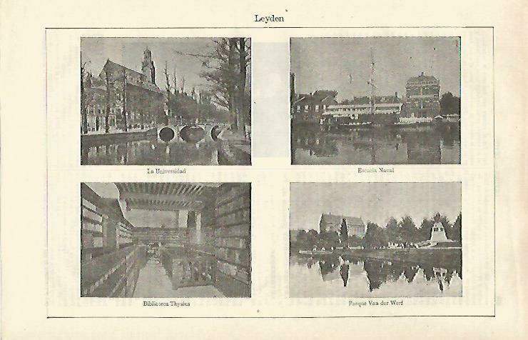 LAMINA ESPASA 33224: Escuela Naval, Universidad y Biblioteca Thysius en Leyden, Holanda