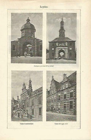 LAMINA ESPASA 33223: Puertas de Leyden, Holanda