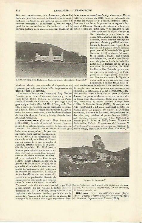 LAMINA ESPASA 33206: Roca de Lermontoff