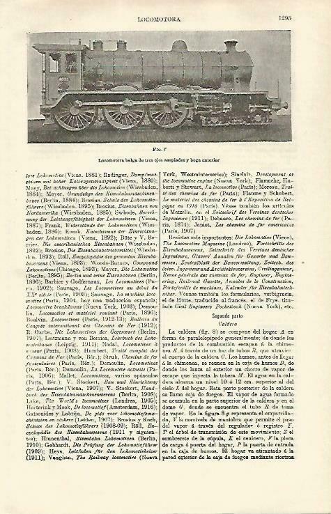 LAMINA ESPASA 33386: Locomotora de Belgica de tres ejes